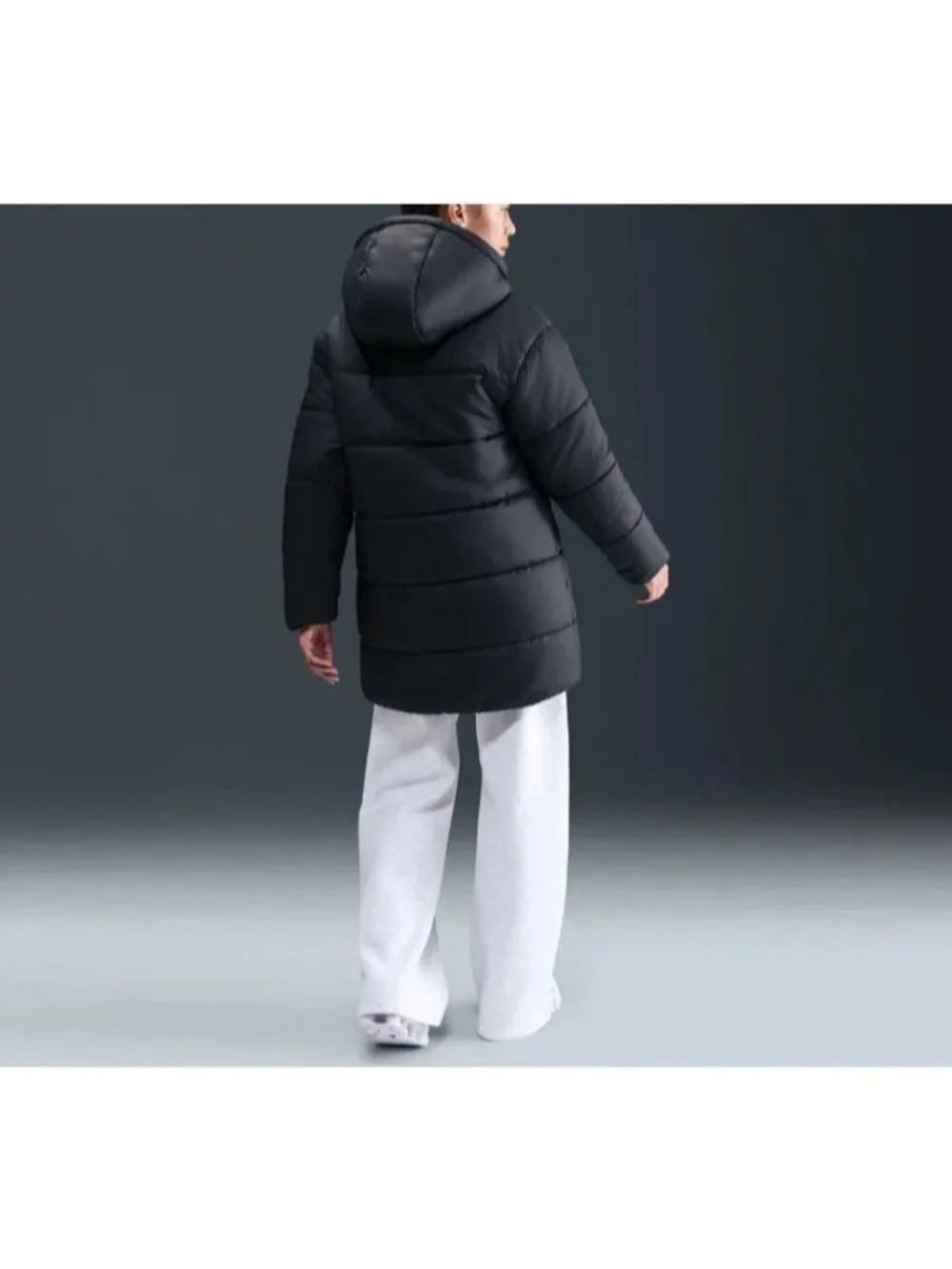 Nike NSW Therma-FIT Loose Hooded Parka Size Large Women Black HV4912-010